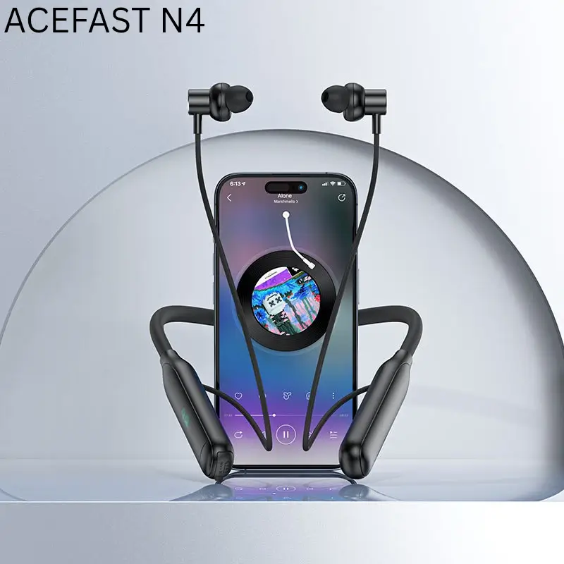 ACEFAST N4 Wireless Neckband – Front view with flexible design