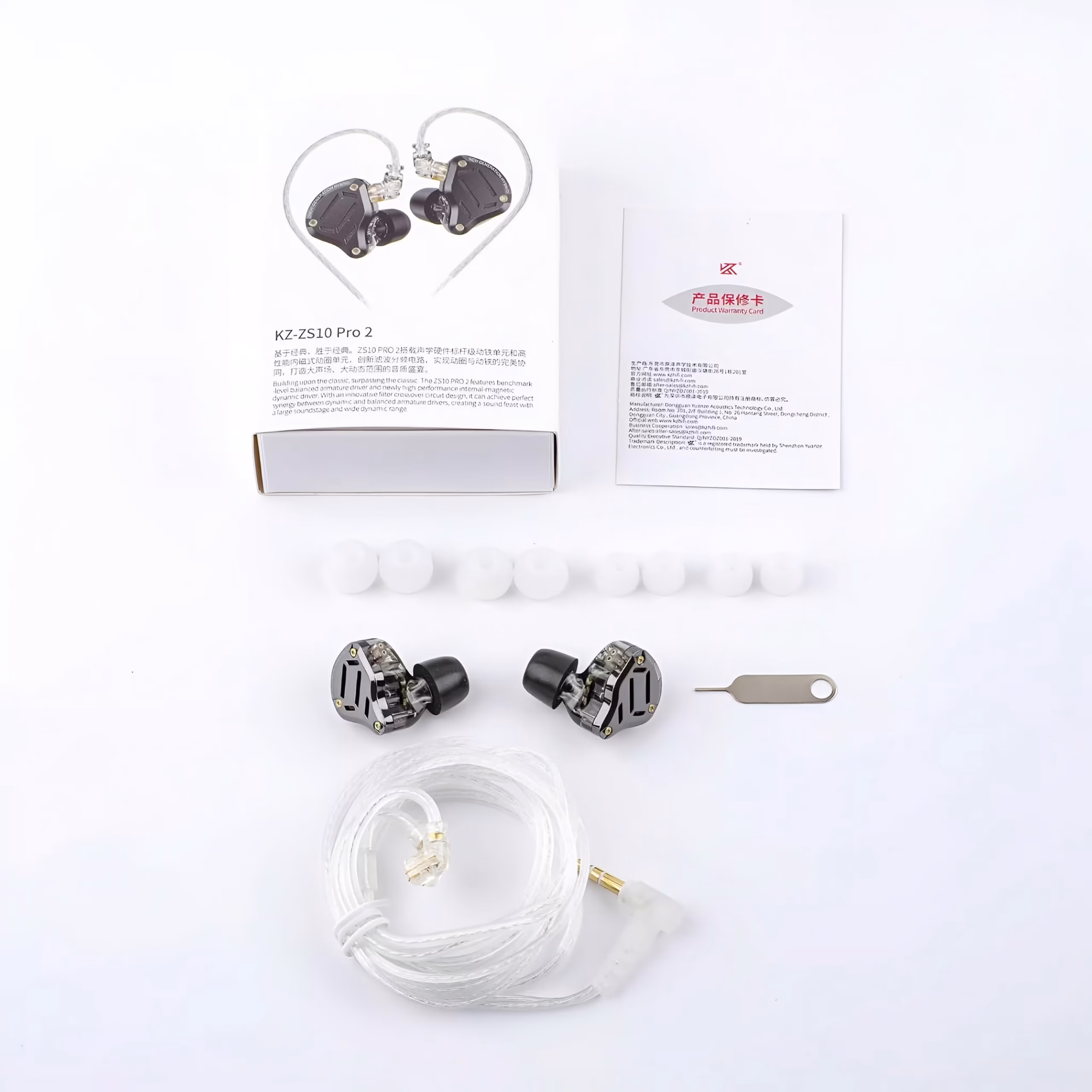 KZ ZS10 Pro 2 Retail Packaging and Accessories