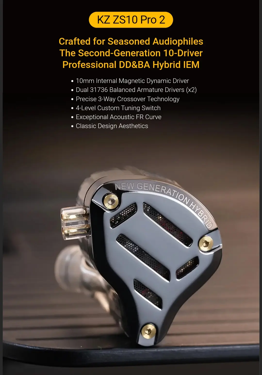 KZ ZS10 Pro 2 Hybrid IEM Price in Bangladesh