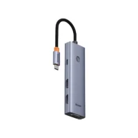 Buy the Baseus 7-in-1 USB-C Triple Display Docking Station in Bangladesh. Supports triple monitors, 100W PD fast charging, and 5Gbps transfers.