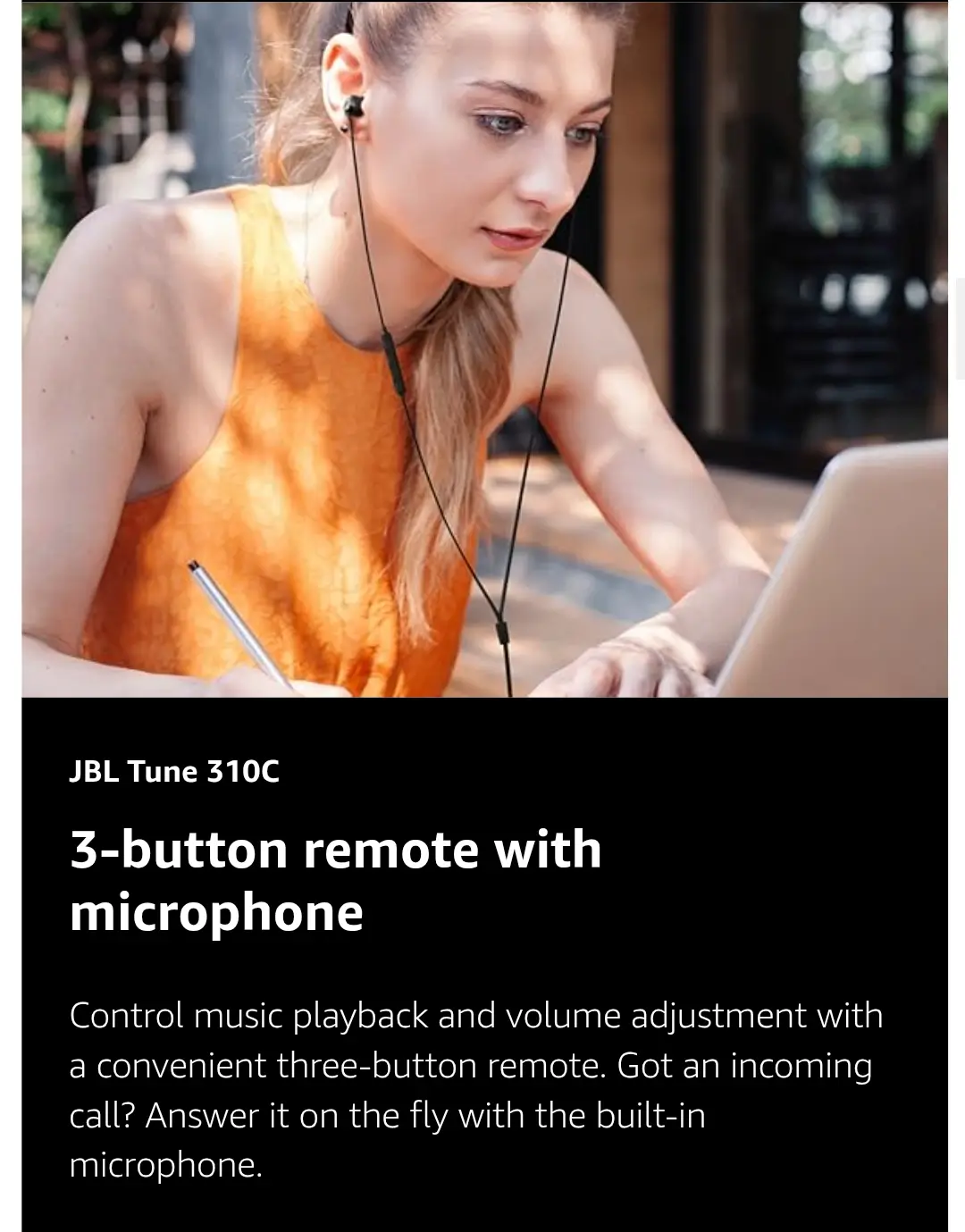 JBL 310C Type C Earphone
