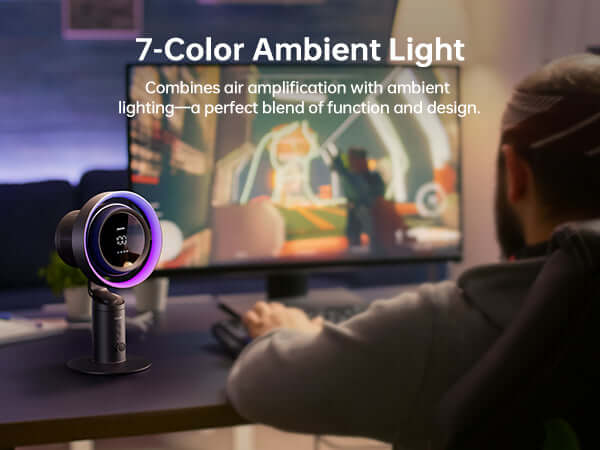 JisuLife Table Fan Pro3 rechargeable desk fan with 10000mAh battery