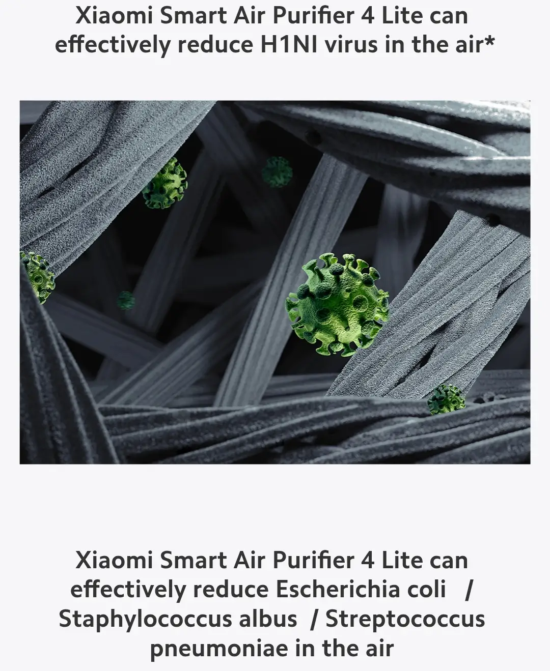 Mi Air Purifier 4 Lite – 360° Air Intake and High CADR