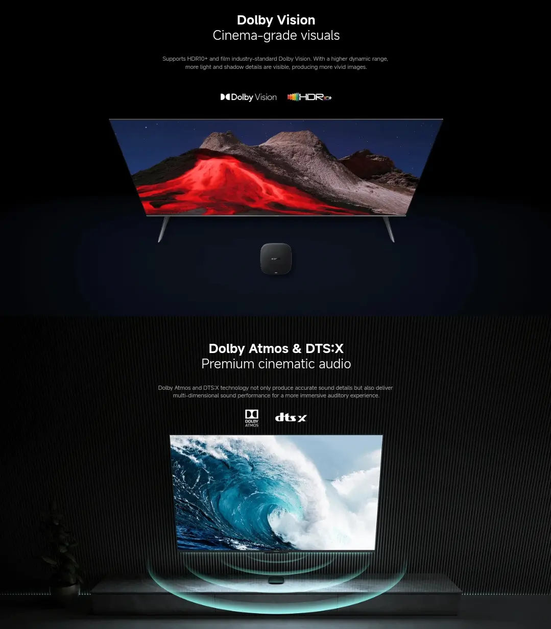 Mi TV Box S 3rd Gen Front View – 4K Ultra HD Streaming Box