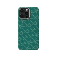 Pitaka Gold Green Classic Monogram Case