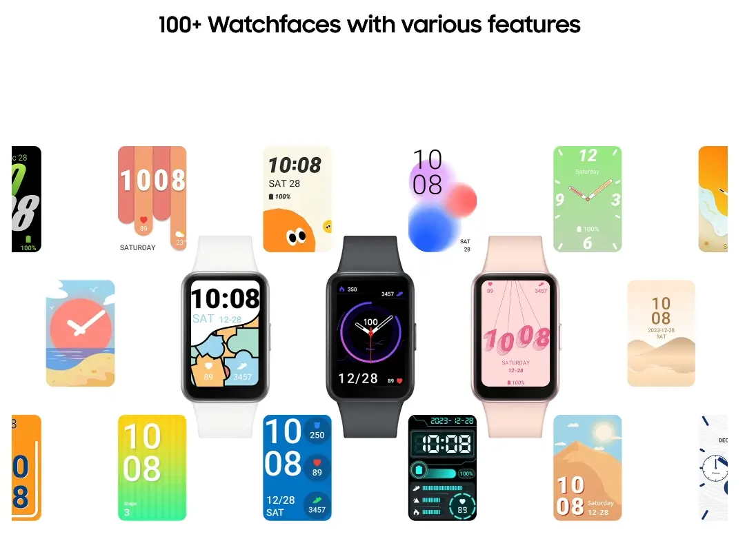 Samsung Galaxy Fit 3 with customizable watch faces