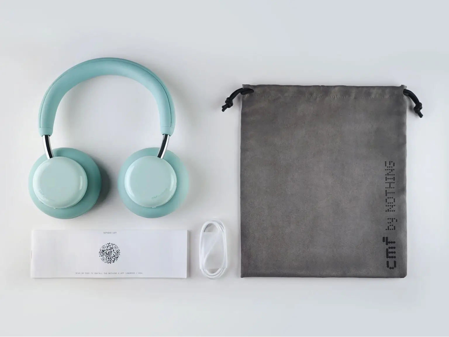Nothing CMF Headphone Pro Box Contents with Carry Pouch and Accessories