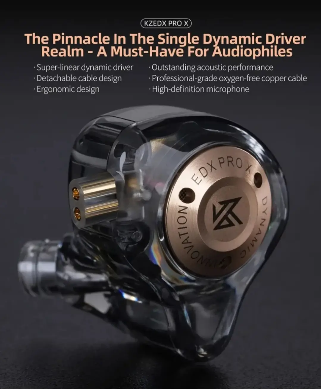 KZ EDX Pro X Earphone with Mic Price in Bangladesh