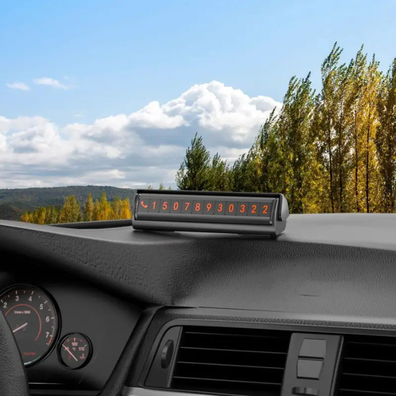 Proove Twins Parking Number Plate with luminescent digits and movable privacy cover – buy in Bangladesh from Gadget Melody.