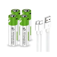 Smartoools Type-C Rechargeable AA Batteries – 4 Pcs