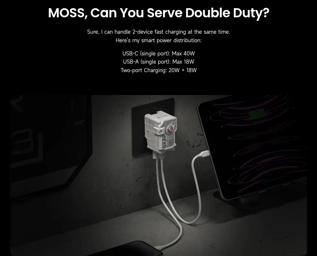 sharge moss charger 40w so40a