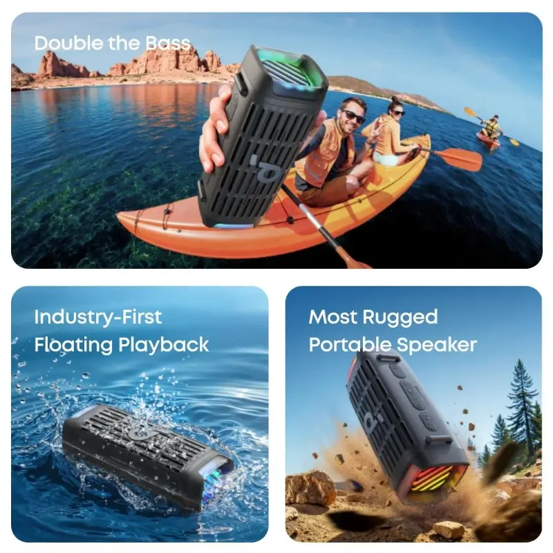 Soundcore Boom 3i Portable Rugged Outdoor Speaker