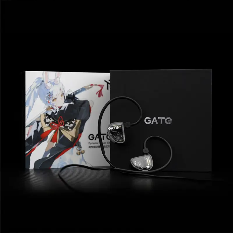 Truthear Gate 10mm Dynamic Driver IEMs with Mic front view in Bangladesh