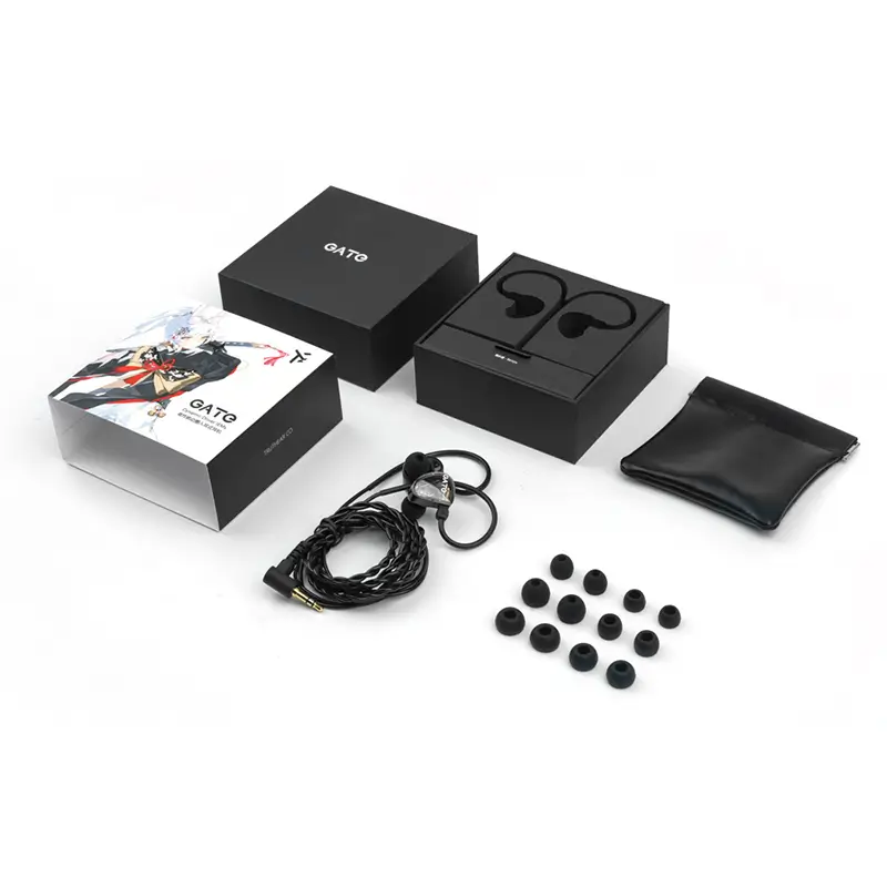 Truthear Gate IEMs with 0.78mm 2-pin removable cable and multiple ear-tips