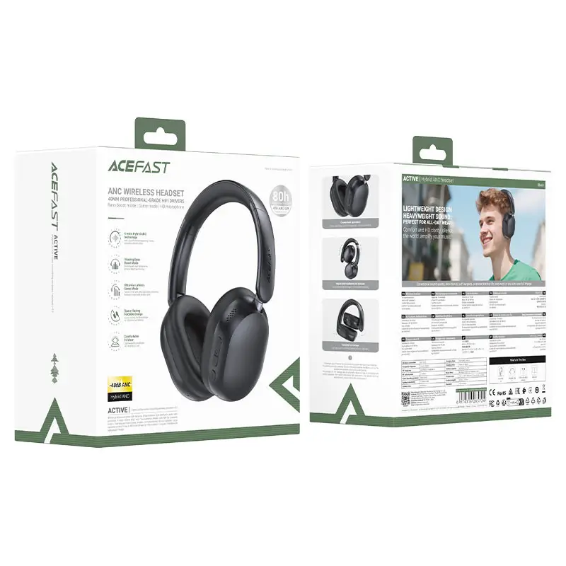 ACEFAST H12 WIRELESS HYBRID ANC HEADSET PRICE IN BANGLADESH