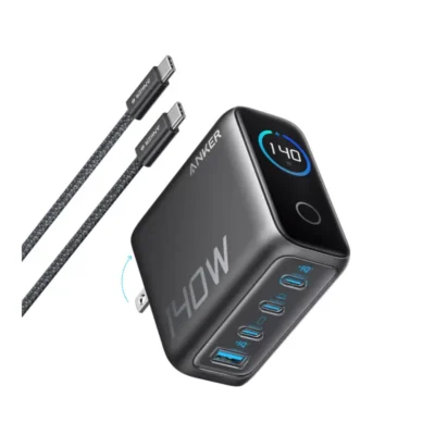 Anker Zolo 140W GaN Charger 4-Port PD 3.1 with Touch Control & USB-C Cable (B2697)