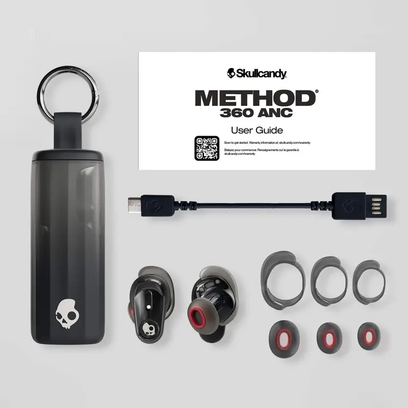 Skullcandy Method 360 ANC Earbuds Box Contents 