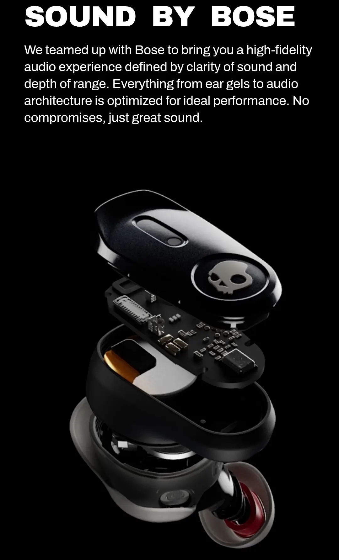 Skullcandy Earbuds with Bose Acoustic Tuning