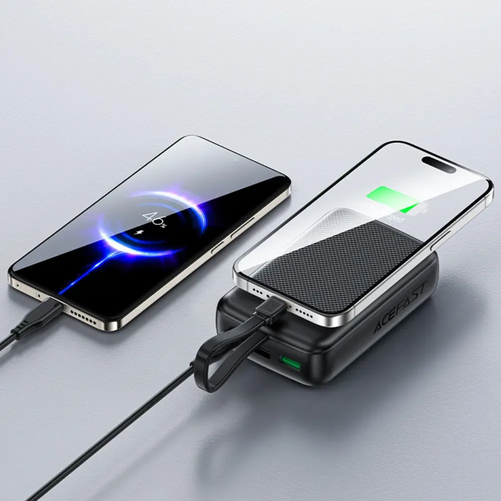 ACEFAST M14 20000mAh 22.5W Power Bank with Built-in Type-C Cable
