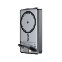 ACEFAST M18 10000mAh PD 22.5W Magnetic Wireless Power Bank with Built-in Type-C Cable