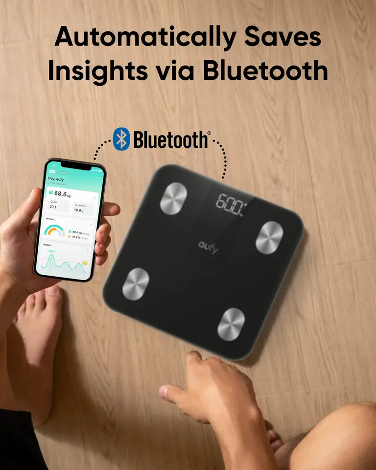 Eufy Smart Scale A1 Smart Fitness Scale with App Sync – Black