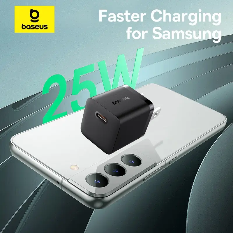 Baseus GaN5 Mini 25W PD 3.0 charger side view