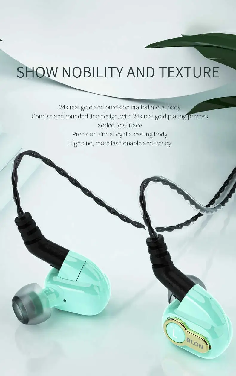 BLON BL-05s Ergonomic Sport Design HIFI Earphones