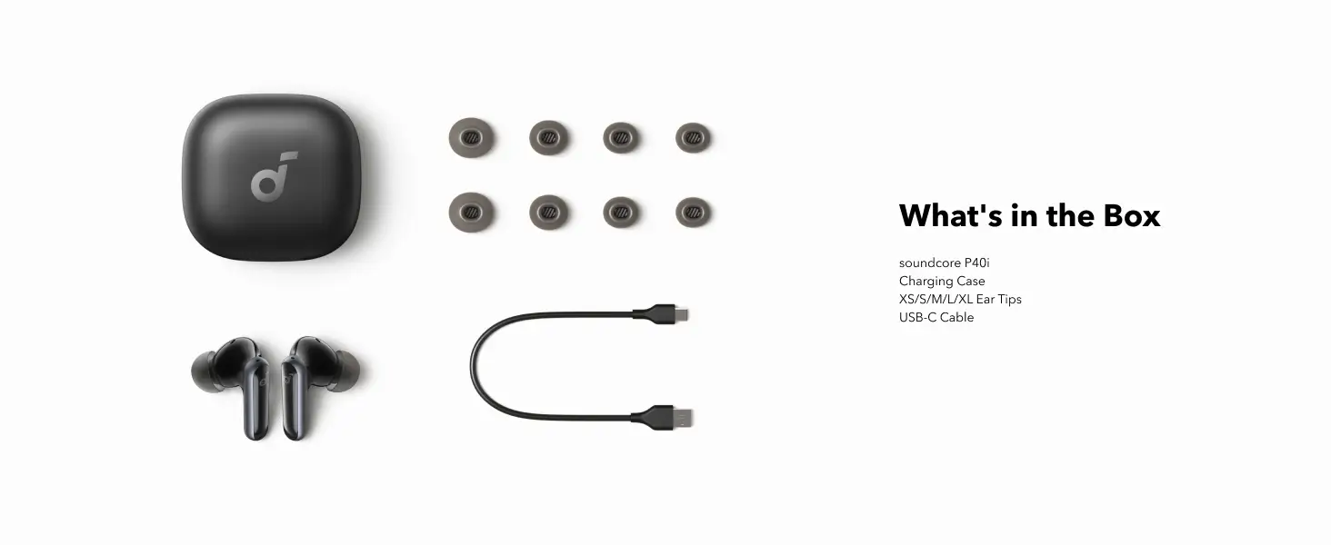 Soundcore P40i Box Contents