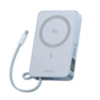 UGREEN MagFlow Qi2 Magnetic Power Bank 10000mAh – 25W Fast Wireless Charging - Blue