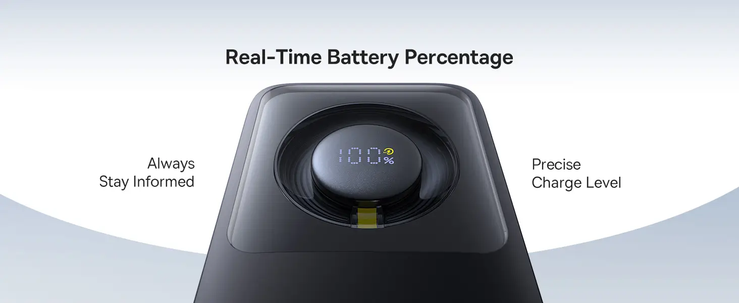 Baseus Free2Pull power bank LED display battery indicator