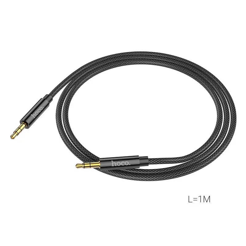 Hoco UPA19 AUX Cable – Nylon-Braided with Oxygen-Free Copper Core