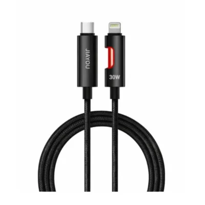 Jiayou Flash Ultra 8 – 30W USB-C to Lightning RGB Braided Fast Charging Cable