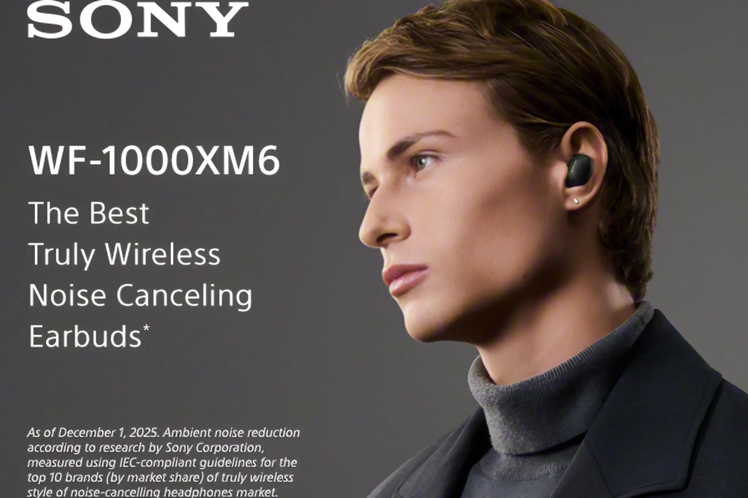 Sony WF-1000XM6 Noise Cancelling Earbuds – Studio-Quality Sound, HD ANC, Long Battery Life & Comfortable Ergonomic Fit