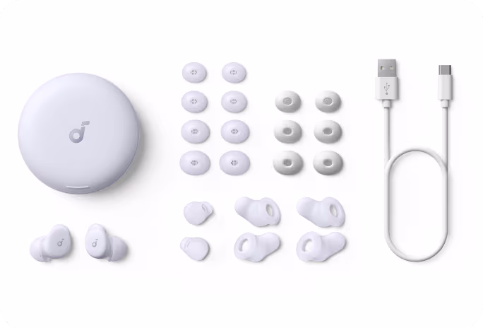SOUNDCORE SLEEP A30 MULTI-SIZE SILICONE AND FOAM EAR TIPS
